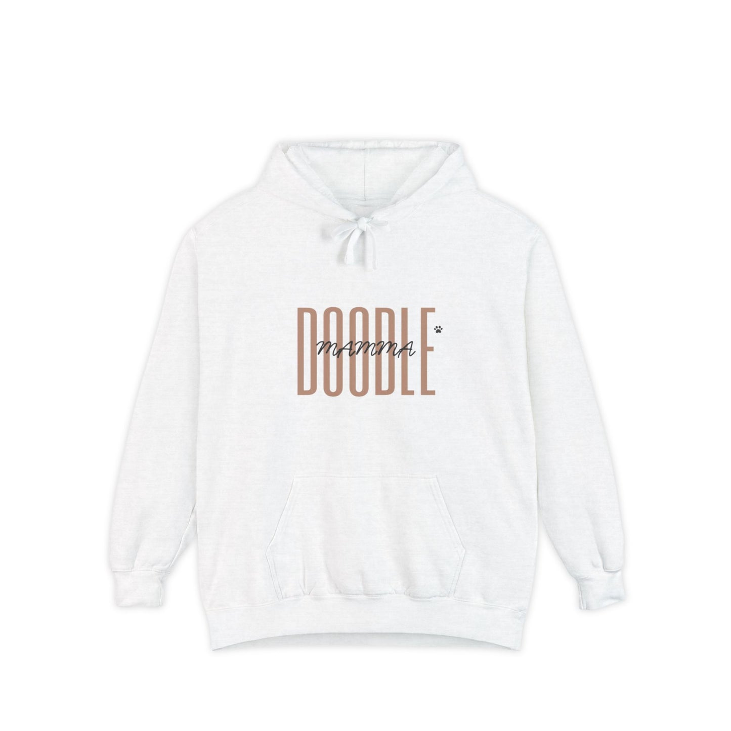 Doodle Mom Pull Over Hoodie (Beige Logo)