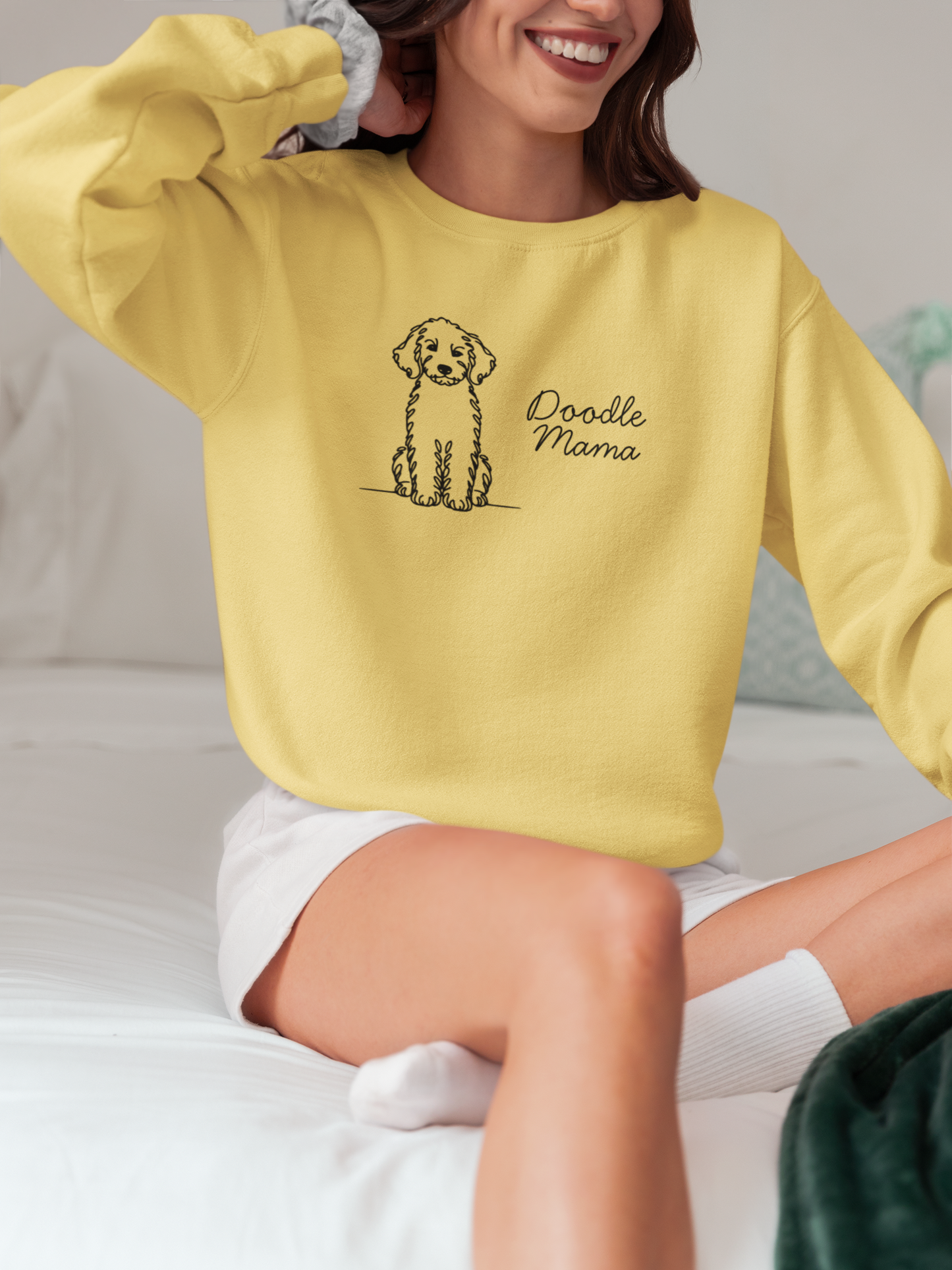 Doodle Mom Sketch Crew Neck