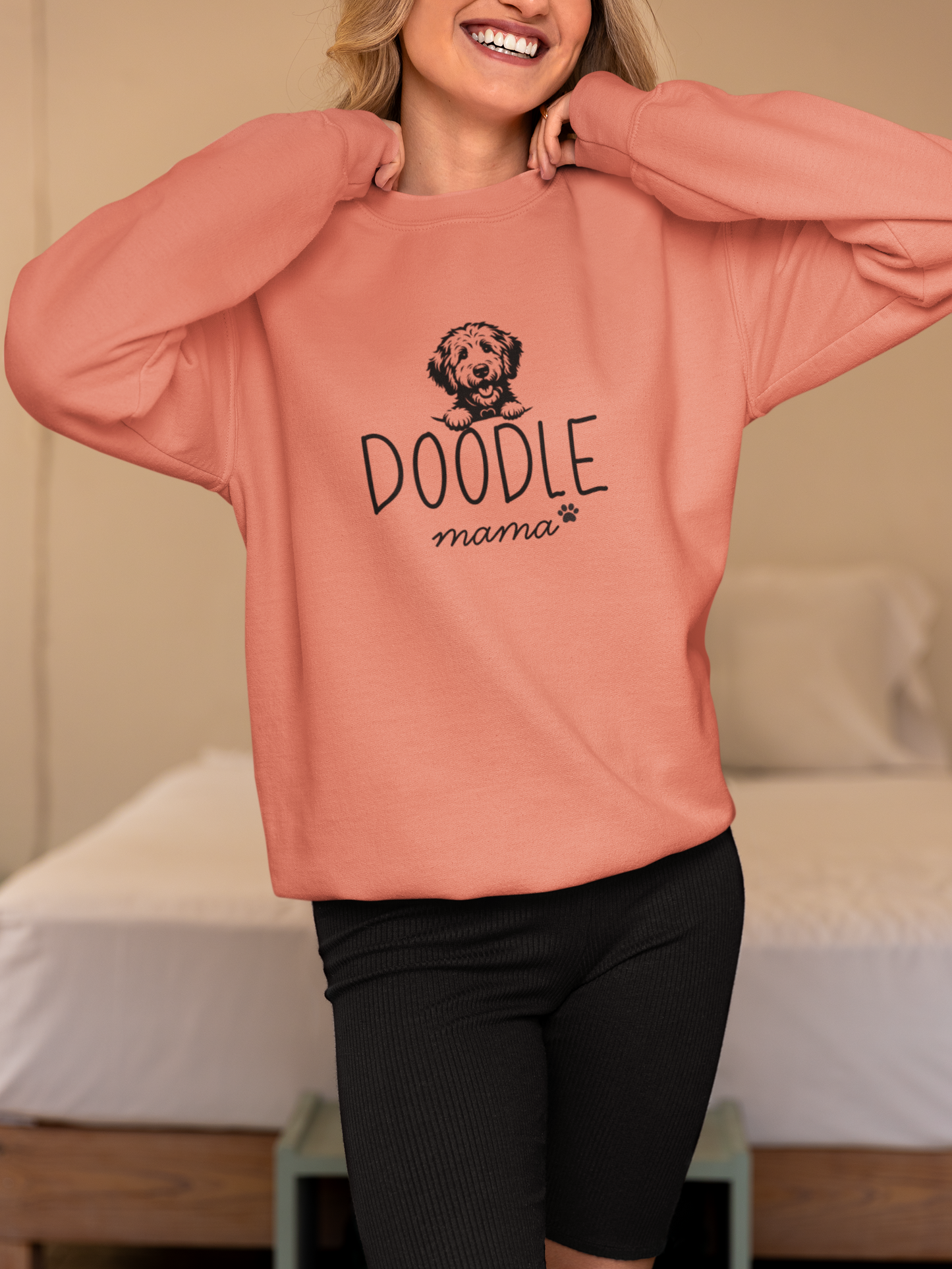 Doodle Mom Pup Crew Neck