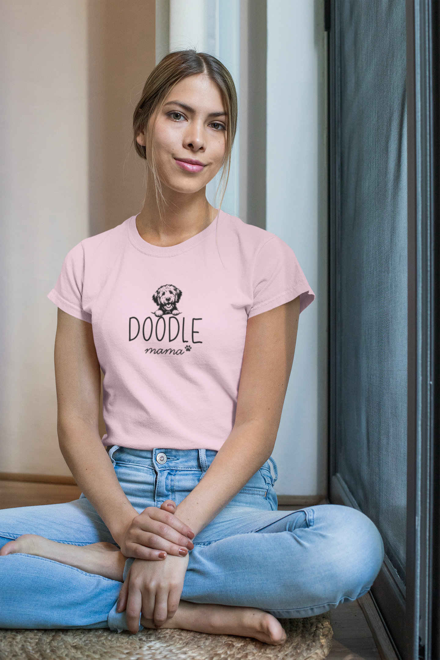Doodle Mom Pup Women's Cut Tee